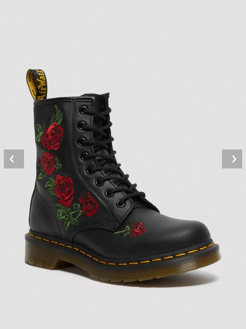 Dr. Martens 1460 Vonda Floral Leather Lace Up Boots